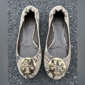 Tory Burch Reva Python ballet flat